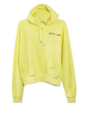 Sandy Liang Luna Hoodie in Neon Yellow